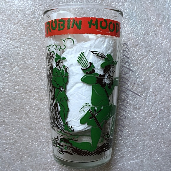 Vintage Other - Vintage 60s Robin Hood drinking glass